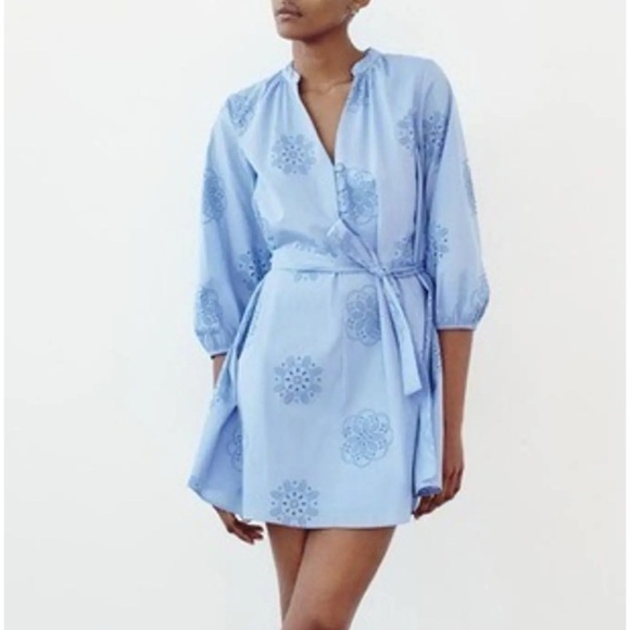NWT! Zara Poplin Dress - Picture 1 of 7